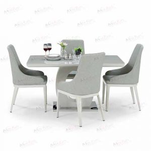 DT-A53/B140 Glass Top 4 Seater Dining Table