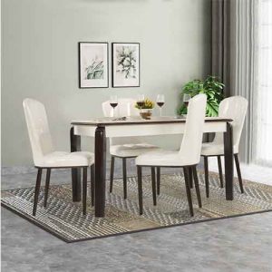 DT-Olive Marble Dining Set 4 Seater