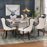 887/100 marble top dining table