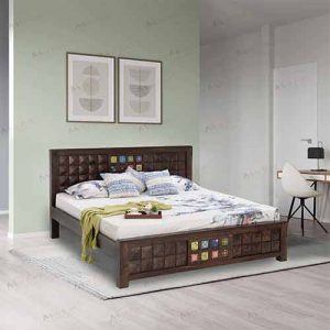 wooden cot pepperfry