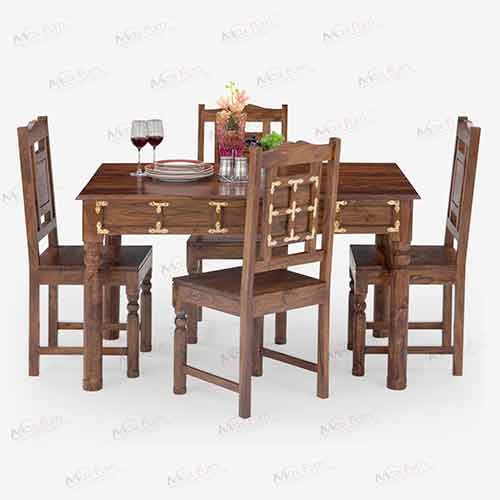 DT-SUPREME Sheesham Wood Dining Table 4 Seater - Image 2