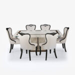 Marble Dining Table 1+6 (DT – 887/1000) - Image 3