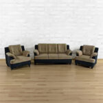 Valentine Sofa (3+1+1) (Fabric: Noble 02 & 216 )