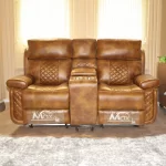 Quilt manual recliner chair with elegant design for modern living room interiors