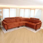 Turkey corner sofa set 2+2+1+C with elegant design for modern living room interiors