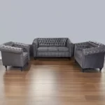 SF-Chester Field Sofa 3+1+1 sofa set with classic Chesterfield design, deep tufted upholstery, luxurious comfort and elegant living room appeal