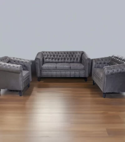 SF-Chester Field Sofa 3+1+1 sofa set with classic Chesterfield design, deep tufted upholstery, luxurious comfort and elegant living room appeal