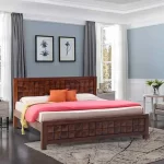 BD-Diamond Sheesham wood cot with elegant design for modern bedroom interiors