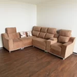Cuba Lounger 1+Console+2+1+Lounger sofa set with integrated console, extended lounger, premium upholstery and luxurious seating comfort