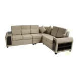New Delux Corner Sofa with spacious corner seating, premium upholstery, plush cushioning and elegant design for modern living room interiors