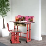 Baby Desk Pink Color Kids Study Table for Bedroom