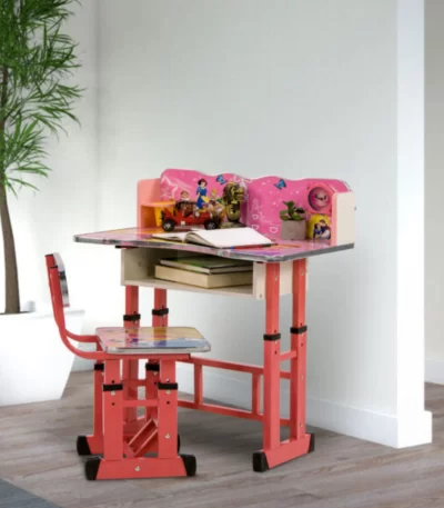 Baby Desk Pink Color Kids Study Table for Bedroom