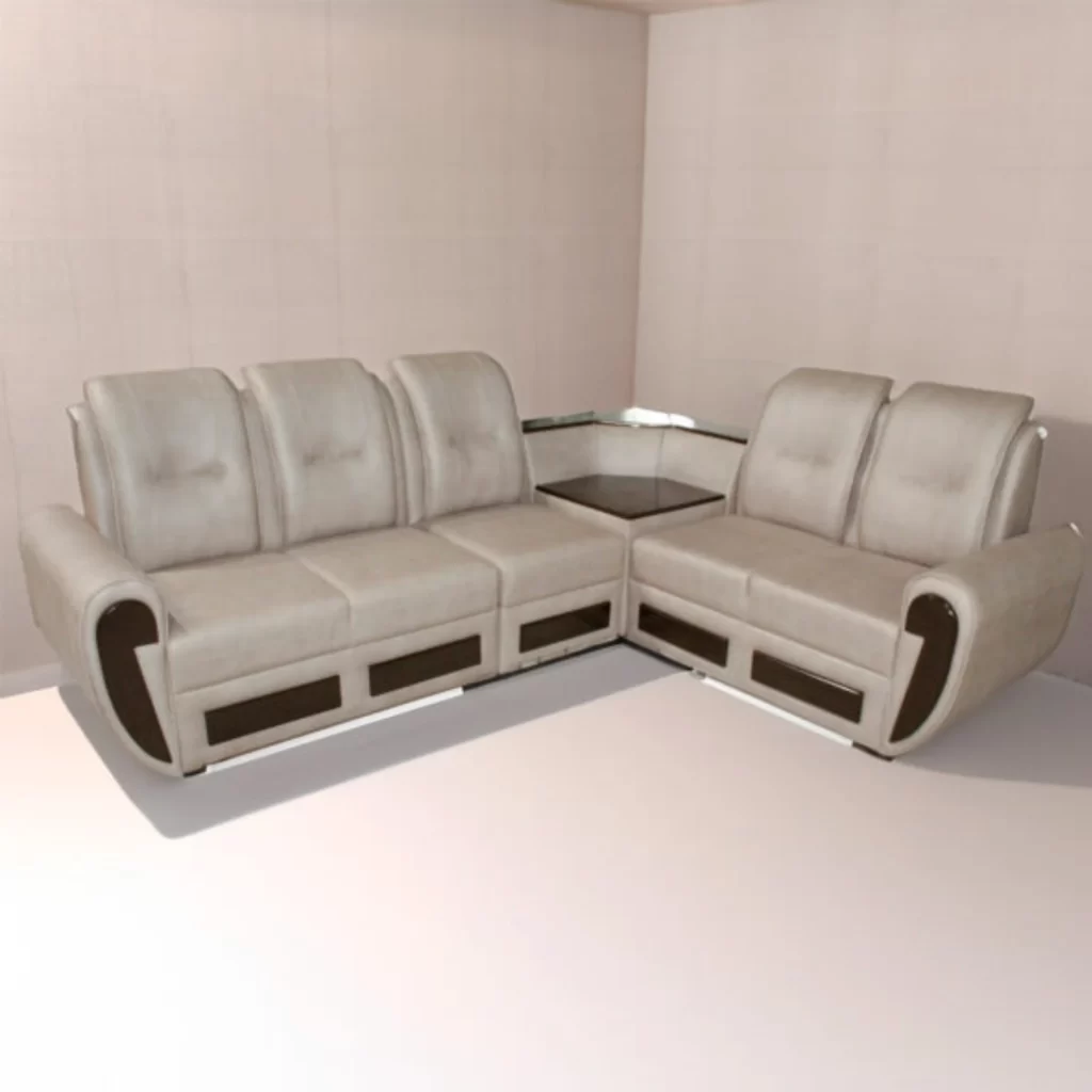 Mahim corner sofa set 2+2+1+C with elegant design for modern living room interiors